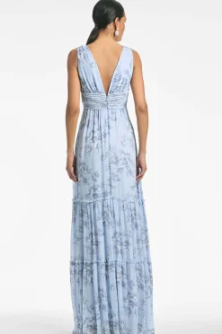 Sachin & Babi Justine Gown - Iced Narcissus Online
