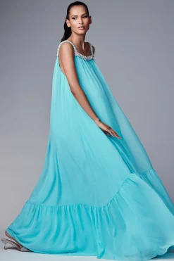 Sachin & Babi Kami Gown - Swiss Blue Best