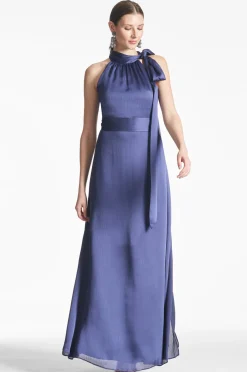 Sachin & Babi Kayla Gown - Deep Cobalt Cheap