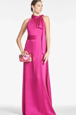 Sachin & Babi Kayla Gown - Dragonfruit Cheap
