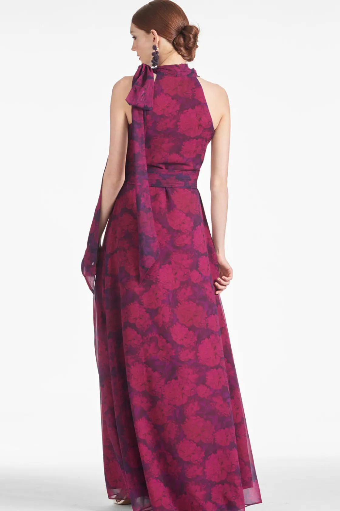 Sachin & Babi Kayla Gown - Magenta Bloom Outlet