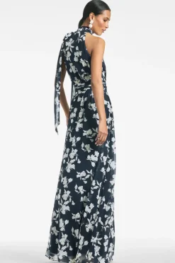 Sachin & Babi Kayla Gown - Navy Venetia Petal Sale