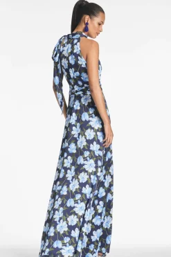 Sachin & Babi Kayla Gown - Ocean Blue Magnolia Sale