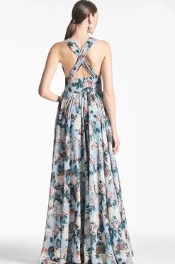 Sachin & Babi Kenzia Gown - Ice Blue Garden Cheap