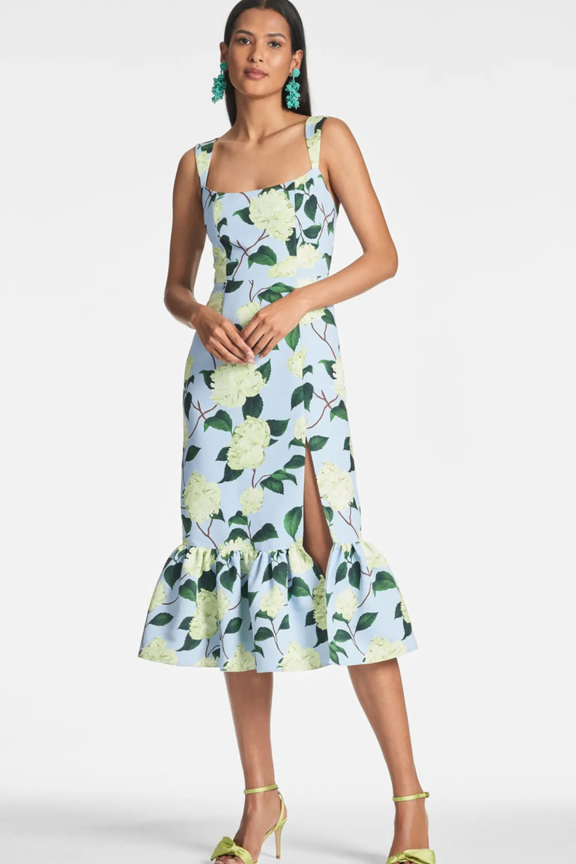 Sachin & Babi Laura Dress - Sky Citrine Peonies Best Sale