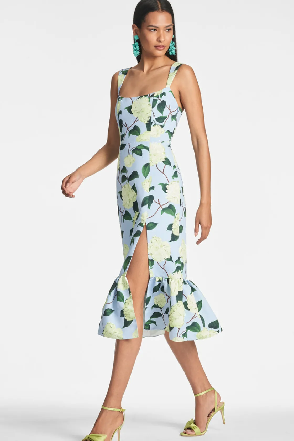 Sachin & Babi Laura Dress - Sky Citrine Peonies Best Sale