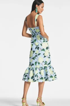 Sachin & Babi Laura Dress - Sky Citrine Peonies Best Sale