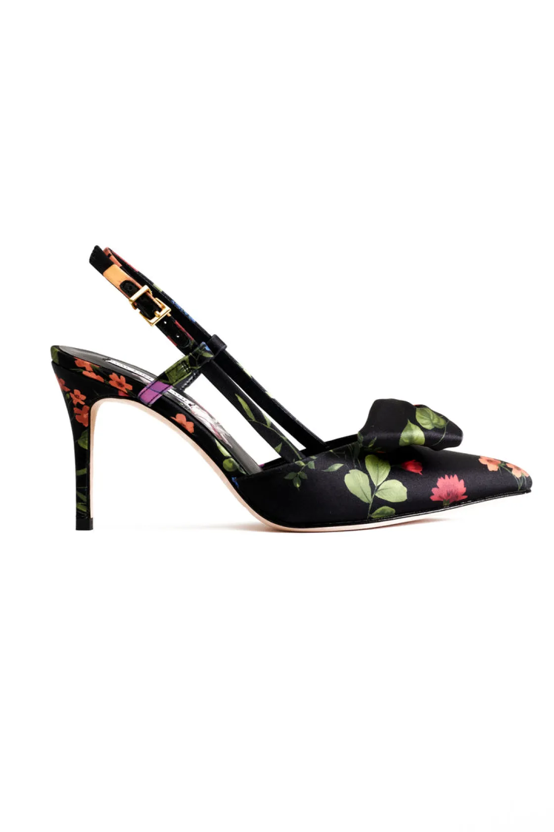 Sachin & Babi Lenox Obi-Bow Slingback - Noir Wildflower Cheap