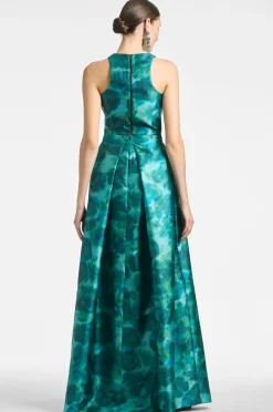 Sachin & Babi Lexie Top - Emerald Watercolor Floral Cheap
