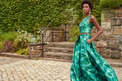Sachin & Babi Lexie Top - Emerald Watercolor Floral Cheap