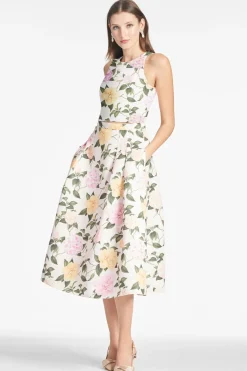 Sachin & Babi Lydia Skirt - Pink Lemonade Bouquet Best Sale
