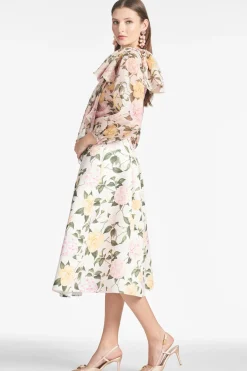 Sachin & Babi Lydia Skirt - Pink Lemonade Bouquet Best Sale