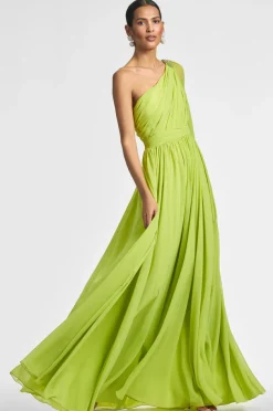 Sachin & Babi Makayla Gown - Chartreuse Best Sale