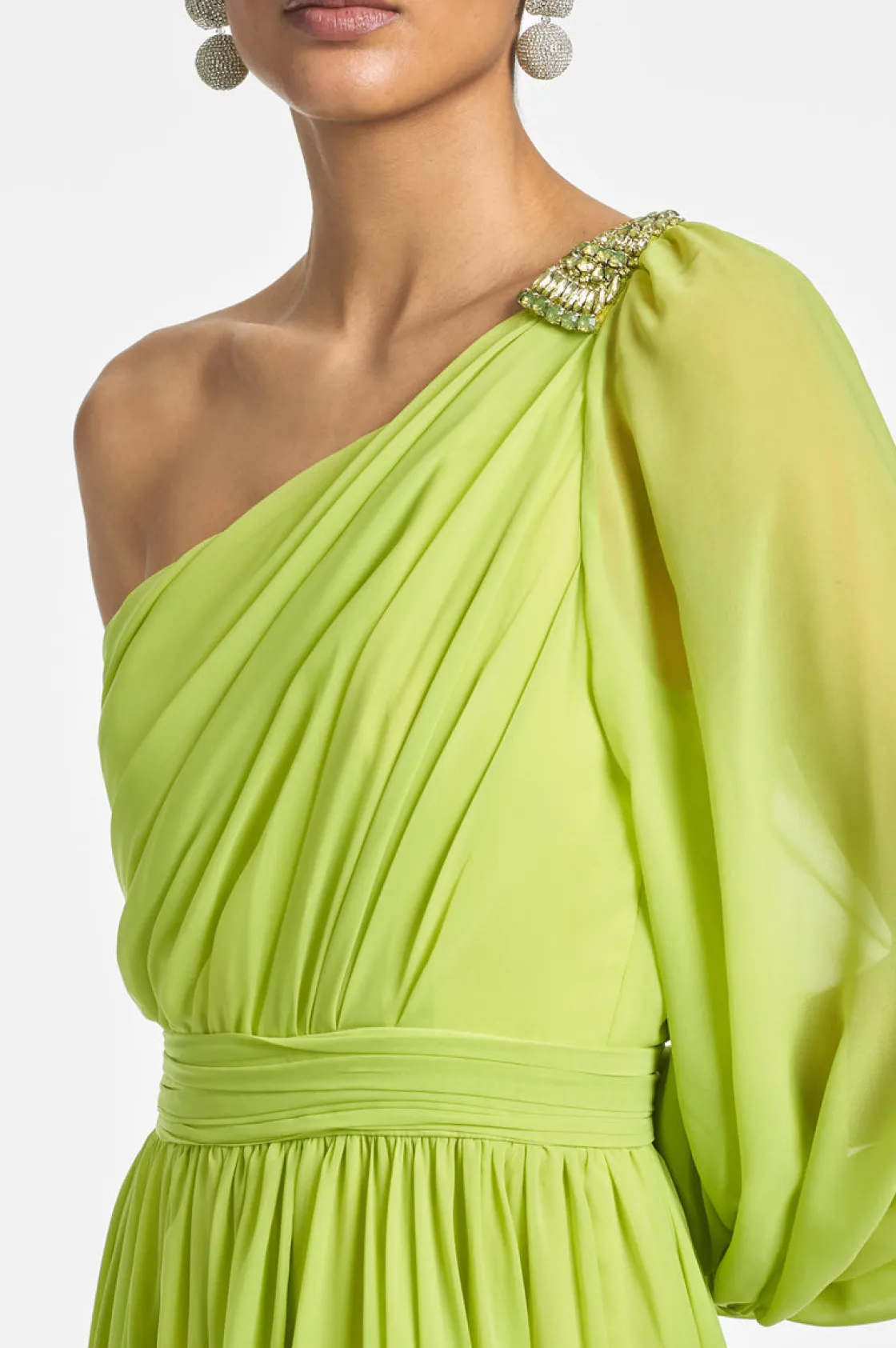 Sachin & Babi Makayla Gown - Chartreuse Best Sale