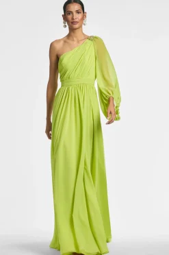 Sachin & Babi Makayla Gown - Chartreuse Best Sale