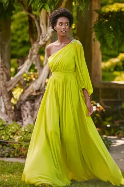 Sachin & Babi Makayla Gown - Chartreuse Best Sale