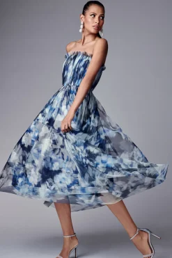 Sachin & Babi Marni Dress - Blue Ikat Floral Store