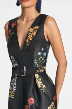 Sachin & Babi Marsden Gown - Noir Bouquet Outlet