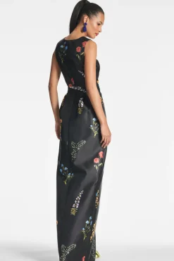 Sachin & Babi Marsden Gown - Noir Bouquet Outlet