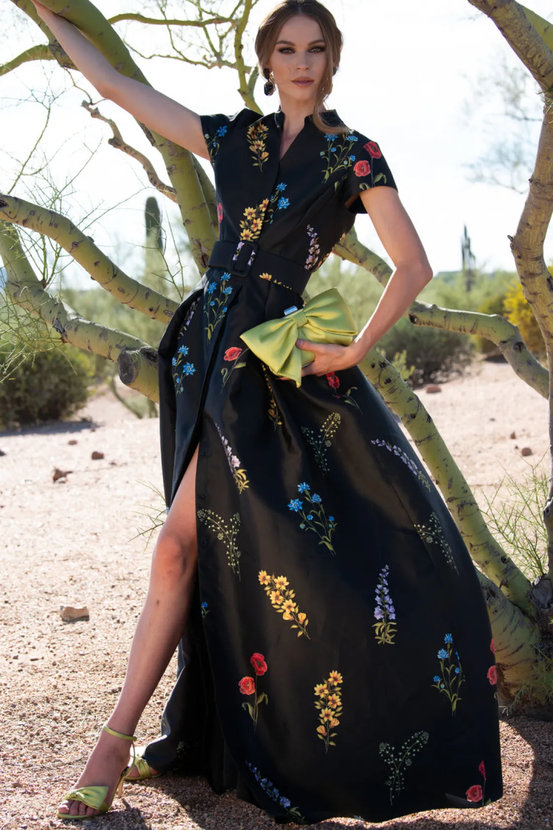 Sachin & Babi Marta Gown - Noir Bouquet Hot