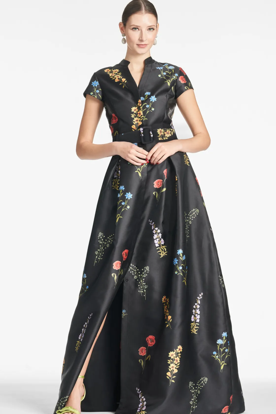 Sachin & Babi Marta Gown - Noir Bouquet Hot