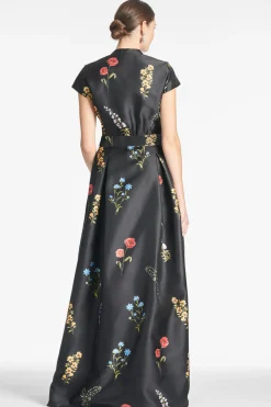 Sachin & Babi Marta Gown - Noir Bouquet Hot