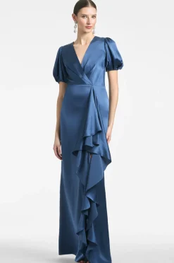 Sachin & Babi Mila Gown - Indigo Cheap