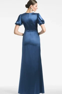 Sachin & Babi Mila Gown - Indigo Cheap