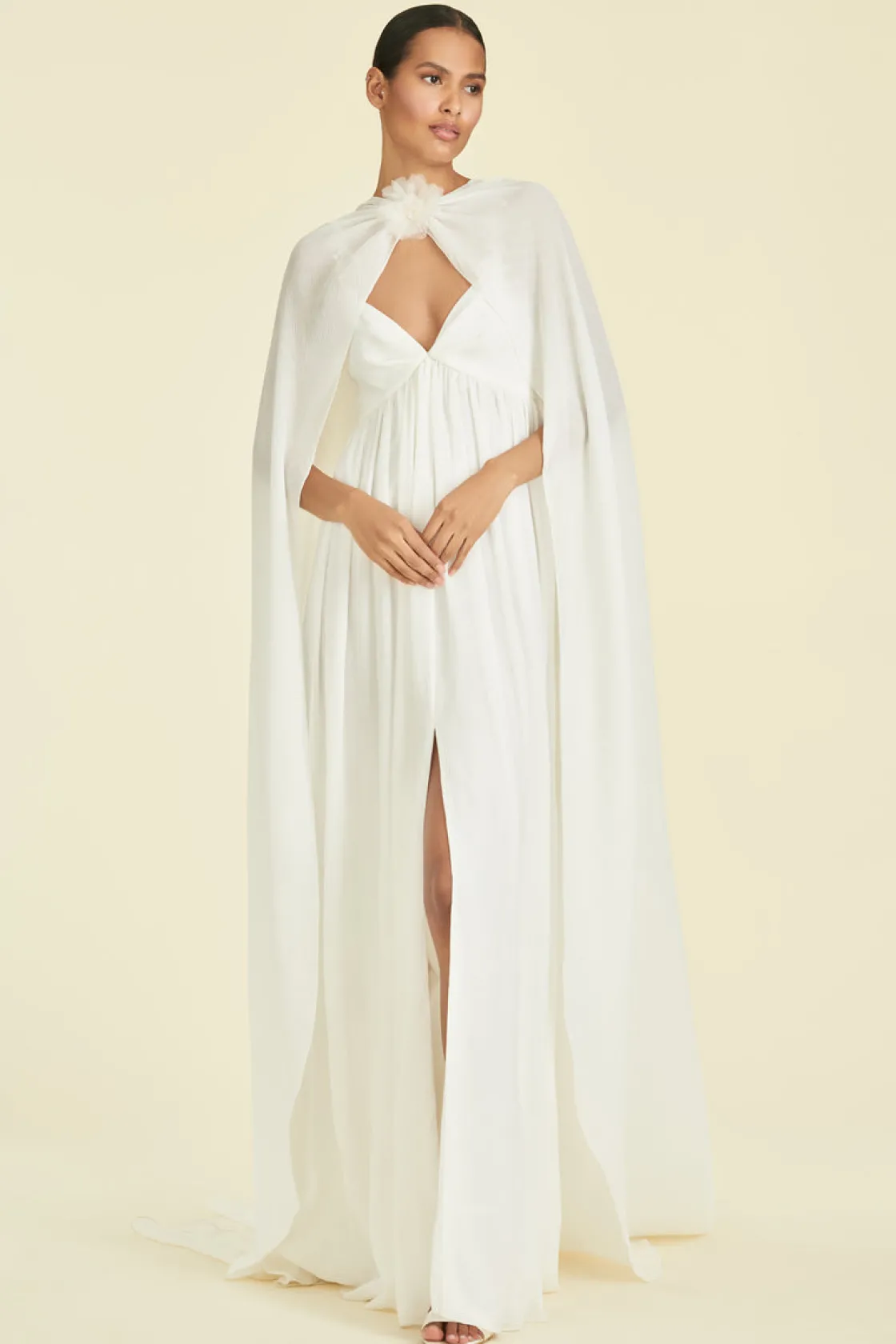 Sachin & Babi Monica Cape - Off White Cheap