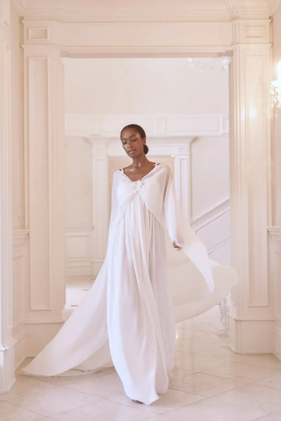 Sachin & Babi Monica Cape - Off White Cheap
