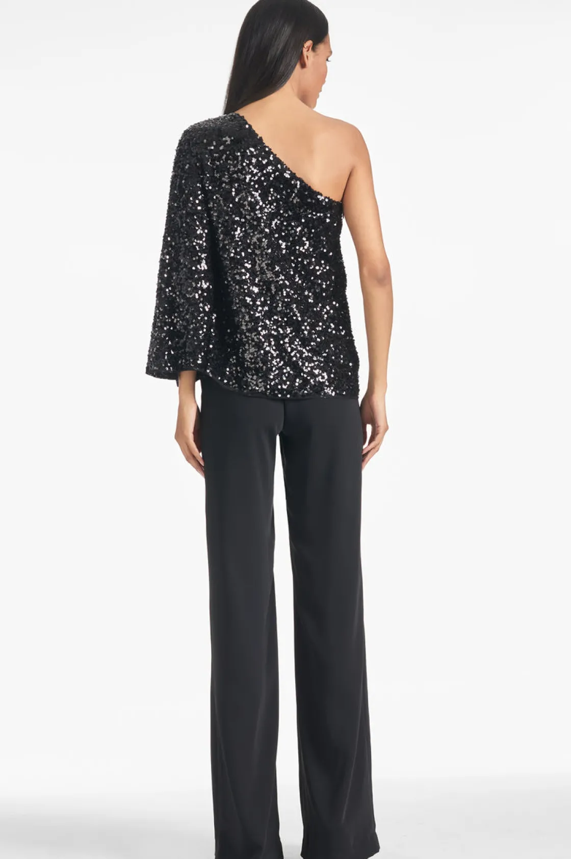Sachin & Babi Morgan Top - Sequins Black Clearance