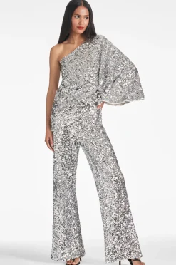 Sachin & Babi Morgan Top - Sequins Silver Outlet
