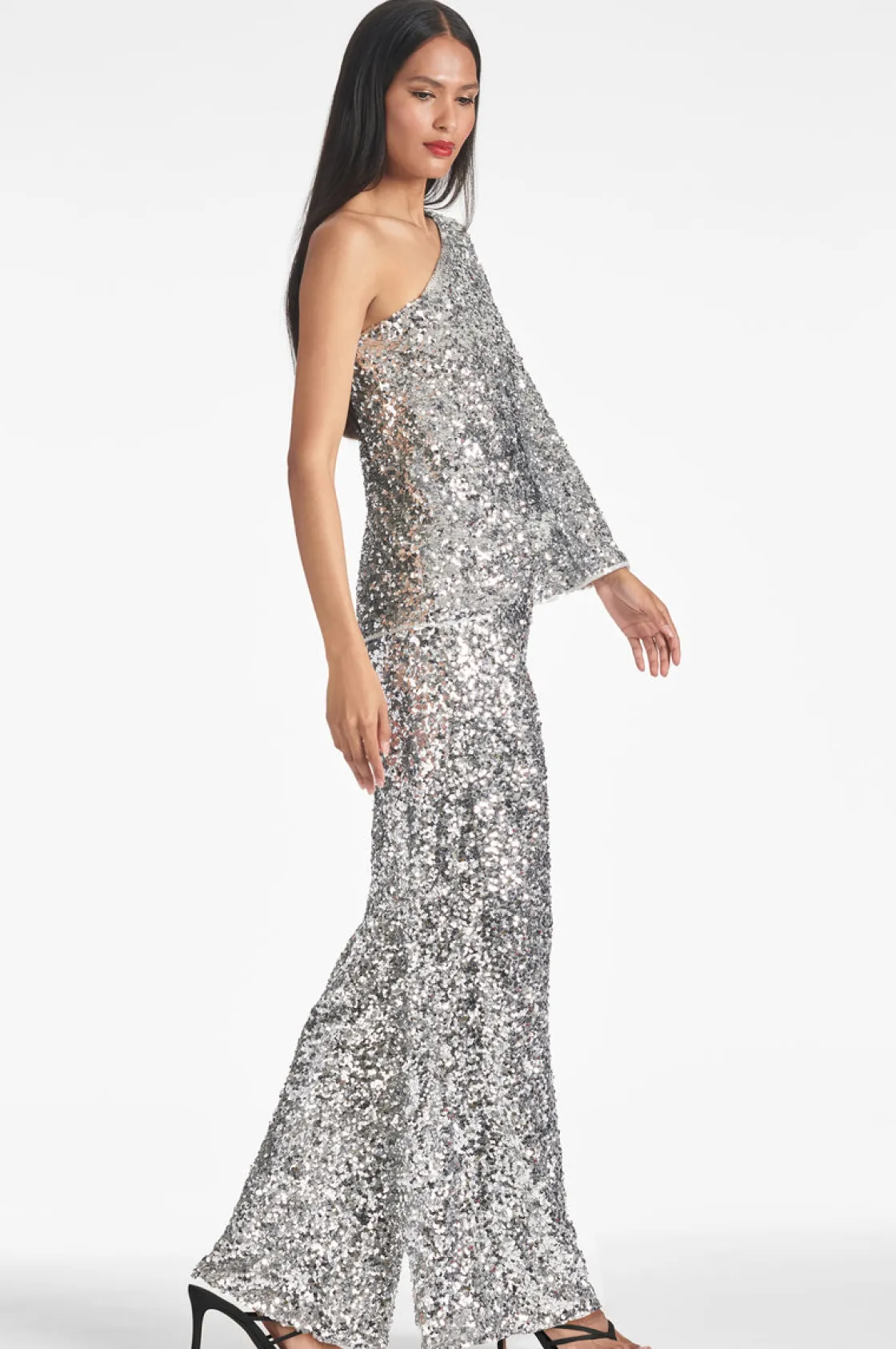Sachin & Babi Morgan Top - Sequins Silver Outlet