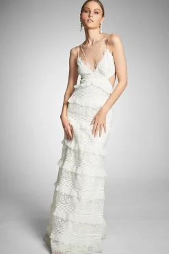 Sachin & Babi Nina Gown - Ivory New
