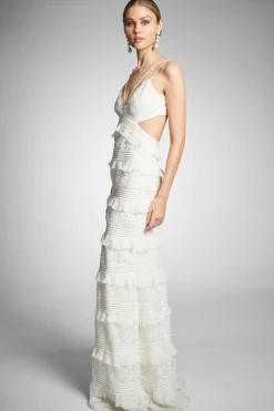 Sachin & Babi Nina Gown - Ivory New