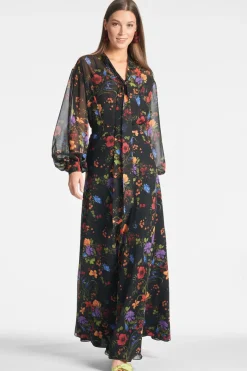 Sachin & Babi Nora Top - Noir Wildflower Discount