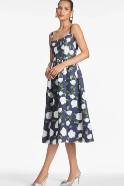 Sachin & Babi Olena Dress - Navy/Ivory Moonlit Garden Navy/Ivory Moonlit Garden Flash Sale