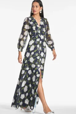 Sachin & Babi Penny Gown - Navy/Ivory Moonlit Garden Navy/Ivory Moonlit Garden New