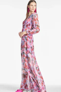Sachin & Babi Penny Gown - Pink/Periwinkle Dahlia Pink/Periwinkle Dahlia Fashion