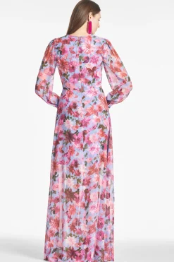 Sachin & Babi Penny Gown - Pink/Periwinkle Dahlia Pink/Periwinkle Dahlia Fashion