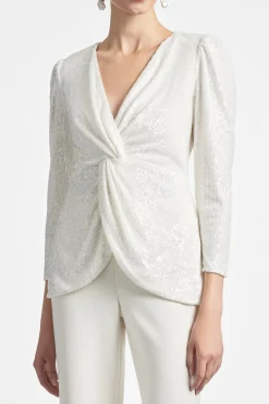 Sachin & Babi Peyton Top - Ivory Sale