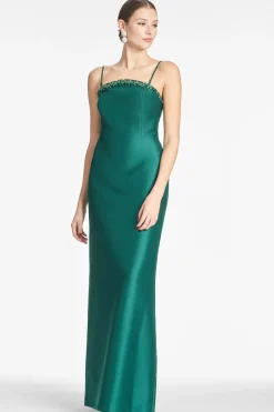 Sachin & Babi Preston Gown - Emerald Clearance