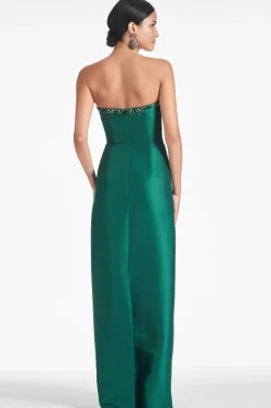 Sachin & Babi Preston Gown - Emerald Clearance
