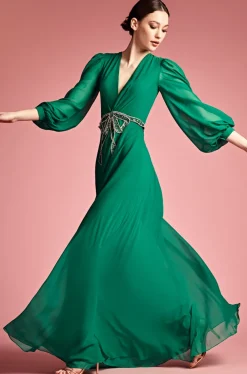 Sachin & Babi Ramsey Gown - Malachite Shop