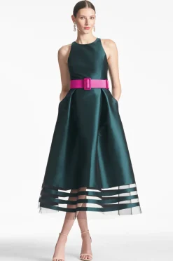 Sachin & Babi Rani Dress - Forest Green Cheap
