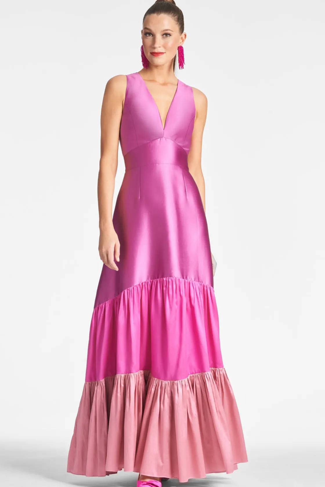 Sachin & Babi Rori Gown - Fuchsia/Multi Fuchsia/Multi Sale