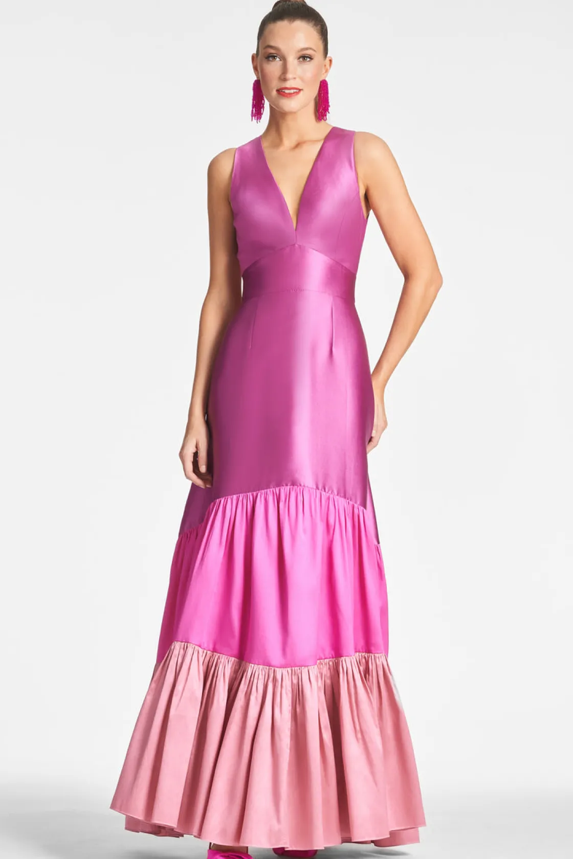 Sachin & Babi Rori Gown - Fuchsia/Multi Fuchsia/Multi Sale