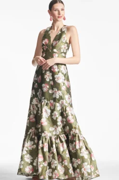 Sachin & Babi Rori Gown - Moss Magnolia Cheap