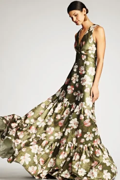 Sachin & Babi Rori Gown - Moss Magnolia Cheap