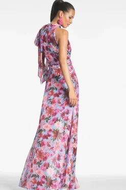 Sachin & Babi Selena Gown - Pink/Periwinkle Dahlia Pink/Periwinkle Dahlia Online